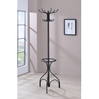 Coaster Furniture 900821 Coat Rack with 12 Hooks Black